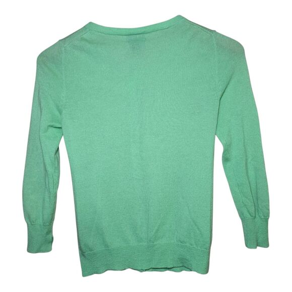 J.Crew Women’s XXS Burgundy & Lime 100% Cashmere Button Cardigan Sweater Bundle - Picture 6 of 16